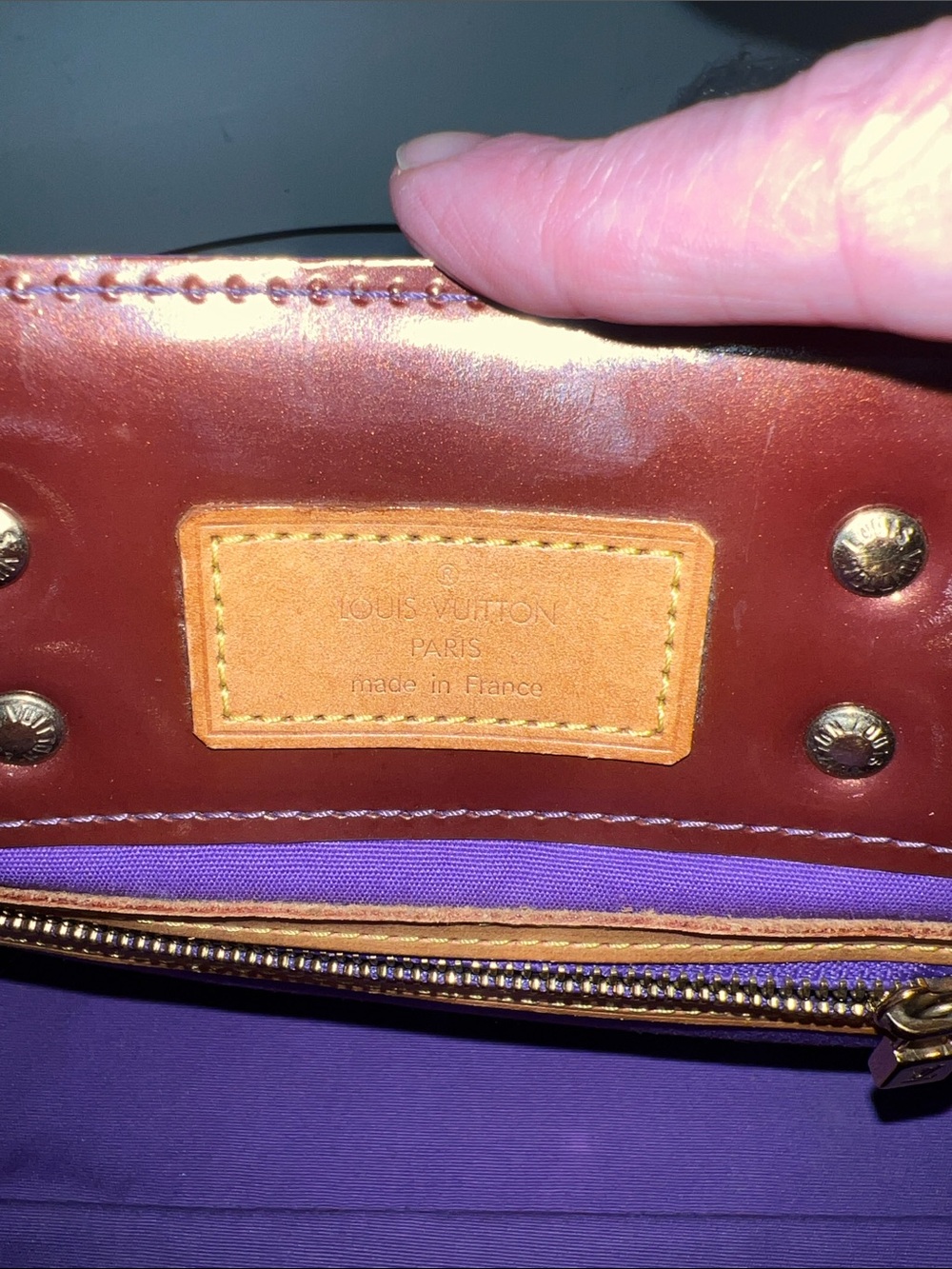 Louis Vuitton Reade PM Brown Vernis Vintage Handbag with COA - Picture 6 of 17